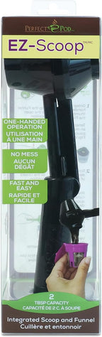 Perfect Pod EZ-Scoop Coffee Scooper & Funnel for Reusable K Cup Refillable Coffee Pods, 2 Tablespoon Capacity Black