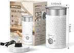 SIMPLETASTE Milk Frother, 4-in-1 Electric Milk Steamer, Automatic Warm and Cold Foam Maker and Milk Warmer for Latte, Cappuccinos, Macchiato, Hot Chocolate