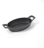 HAWOK Cast Iron Mini Oval Serving Dish, 6.1 inchx 3.85 inch, 8oz, Pre-seasoned