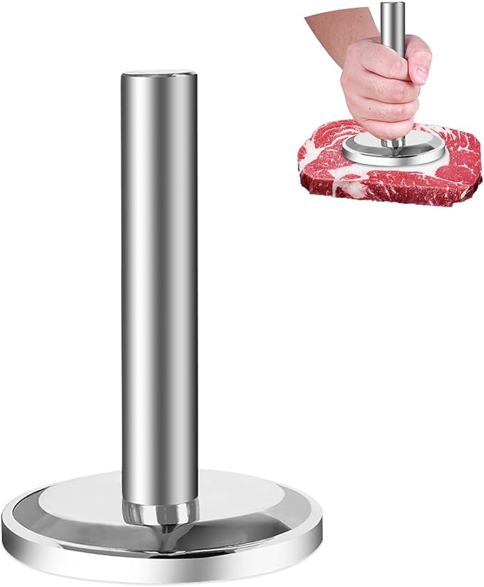 Meat Tenderizer Hammer, Meat Pounder Tenderizer Meat Pounder Flattener Kitchen Mallet Stainless Steel Meat Loosening Hammer Multifunctional Thickened and Weighted Chicken Tenderizer