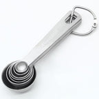 Luomorgo 7 Pcs/Set Measuring Spoons Set, Stainless Steel Measuring Spoons & Tablespoons, 1/8 tsp, 1/4 tsp, 1/2 tsp, 3/4 tsp, 1 tsp, 1/2 tbsp, 1 tbsp for Measuring Dry and Liquid Ingredients