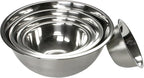 Chef Craft Brushed Mixing Bowl Set, 5 Piece Set, Stainless Steel