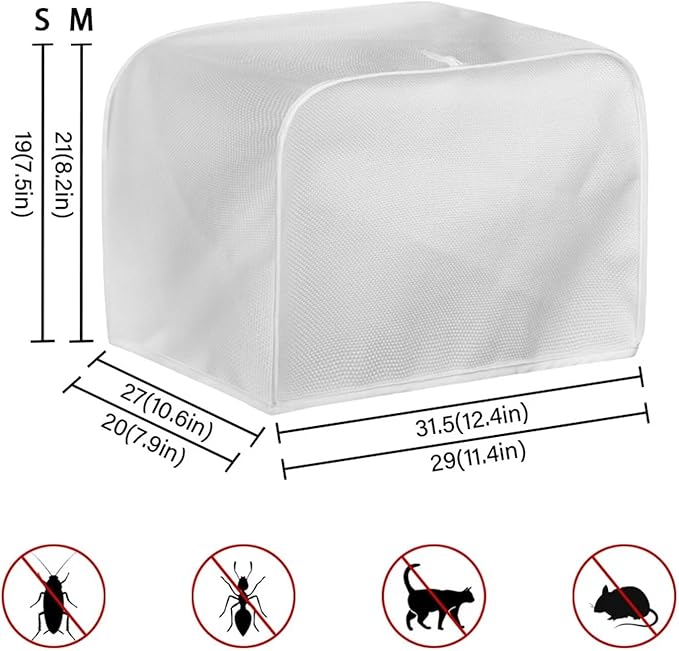 JEOCODY Sunflower Rooster Toaster Oven Covers for Kitchen Polyester Fabric Quilted Toaster Appliance Dust-proof Cover for Small Appliance Dust Cover and Fingerprint Protection Stain Resistant Bag