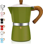 3 Cup Aluminum Espresso Stovetop Moka Pot Express Coffee Maker Percolator Italian Classic Mocha Coffee Machine for Italian and Cuban Cafe Brewing for Home & Camping 150ml 5oz