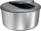 Zyliss Swift Dry Stainless Steel Salad Spinner - Fruit Cleaner & Lettuce Spinner with Push Pump - Non-Slip Bowl - Dishwasher Safe - Small