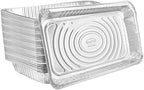 Aluminum Pans Full Size, Large Disposable Roasting & Baking Pan, 21"x13" Deep Foil Pans (50 Pack) Extra Heavy Duty Chafing Trays for Hotels, Restaurants, Caterers, Steam Table, Buffets & Bakeware