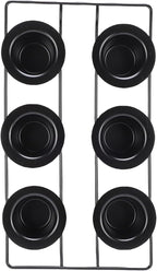 GOWENIC 6-Cup Popover Pan, Carbon Steel Deep Non Stick Bakeware Popover Pan for Baking Pudding Muffins Popovers, Easy to