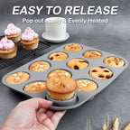 7in1 Silicone Bakeware Baking Set, Kitchen Bake Pans Molds Tray for Oven with BPA Free Round/Square Cake Pan, Loaf Pan, Muffin Pan for Bread Pizza Cheesecake Cupcake Pie Desserts