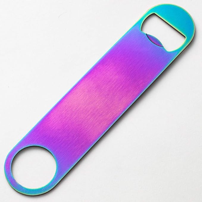 YFS 7" Heavy Duty Stainless Steel Flat Bottle Opener, Simple and Effective Beer Openers