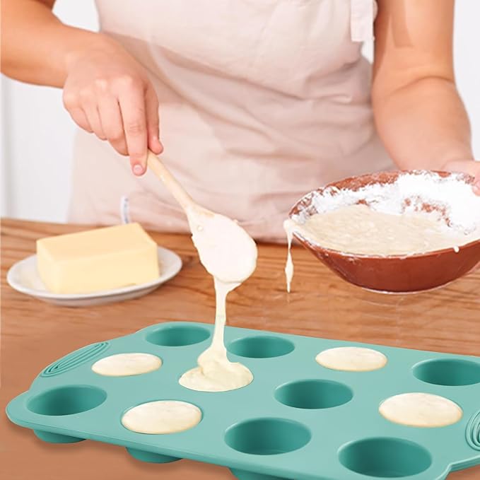 32 Pieces Silicone Baking Pans Set, Nonstick Bakeware Set for Kitchen Oven, Silicone Cake Molds, Round/Square Cake Pan, Baking Sheet, Loaf Pan, Donut Muffin Pans