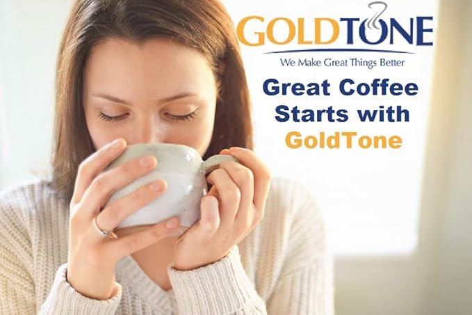 GoldTone Brand Reusable 8-12 Cup Basket Coffee Filter fits Cuisinart Basket Style Coffee Makers and Brewers. - BPA Free (2)