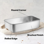 Leonyo 12 Pack Loaf Pans for Baking Bread, 9x5IN Stainless Steel Loaf Bread Pans Set for Homemade Meatloaf, Bananas, Brownies, Lasagnas, Dishwasher Oven Safe