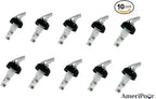 Measured Pourer - Liquor Bottle Pourers - Collared -(10pk) Made 100% In The USA. Bar Spouts That Don't Leak - No Cracks, Just A Perfect Cocktail Pour Everytime. Great for Wine Too! (1.5oz)