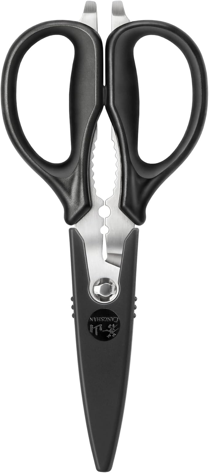 Cangshan 503343 9-inch Heavy-Duty Come-Apart Kitchen Shears with Guard