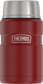 THERMOS Stainless King Vacuum-Insulated Food Jar, 24 Ounce, Rustic Red