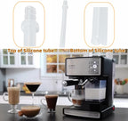 162416-000-000 Silicone Suction Tube (3.54") Replaces for Mr Coffee BVMC-ECMP1000 Cafe Barista Esspresso Maker BVMCECMP1000RB Espresso Maker Milk Frothing Pipe
