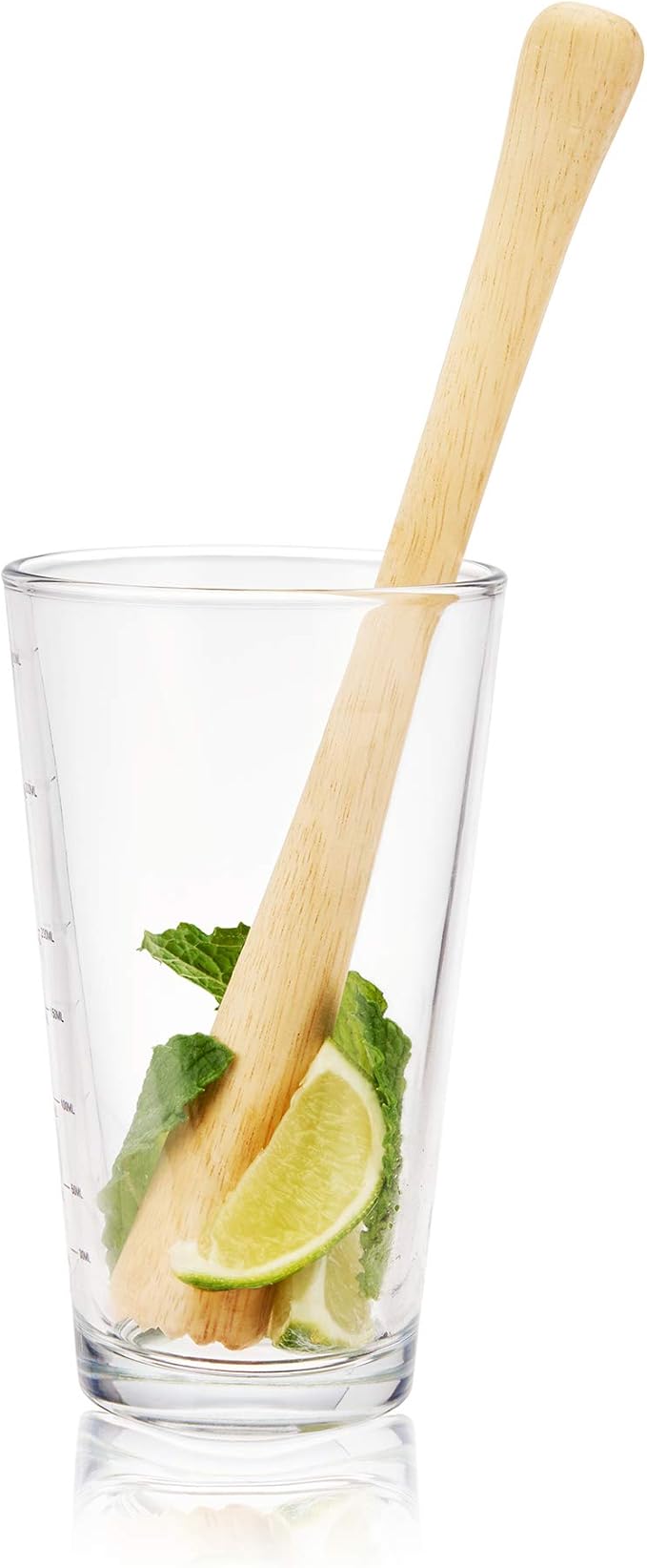 True 7-Piece Barware Set for Mixed Drinks and Cold Brew Cocktails, Includes Boston Cocktail Shaker Tin, Mixing Glass, Jigger, Muddler, Strainer, Bar Spoon, Pour Spout for Home Bar, Bartender Gifts