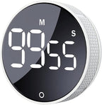 AVINIA Digital Kitchen Timers, Visual timers Large LED Display Magnetic Countdown Countup Timer for Classroom Cooking Fitness Baking Studying Teaching, Easy for Kids and Seniors White