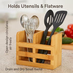 HIC Kitchen Dish Rack Caddy for Folding Dish Drying Rack (#97086), Natural Bamboo