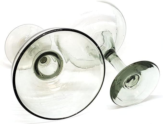 Clear Large 14 oz Margarita Glasses (set of 4), Recycled Glass, Lead-free, Toxin-Free