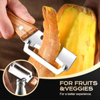 Multi-Functional Vegetable Peeler for Kitchen, 2026 Upgraded 2-in-1 2-in-1 Stainless Steel Fruit Peeler with Bottle Opener for Potatoes Carrots Cucumbers Kitchen Gadgets (1)