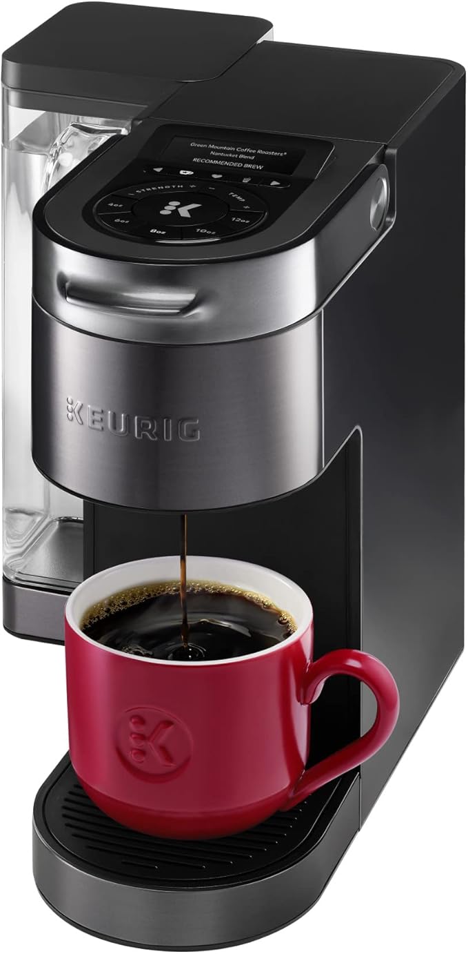 Keurig K-Supreme Plus SMART Coffee Maker, Single Serve K-Cup Pod Coffee Brewer, BREWID and MultiStream Technology, 78 Oz, Black