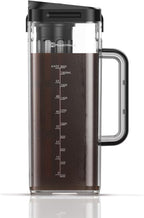 Maestri House Compact Cold Brew Coffee Maker, 64oz Iced Tea and Coffee Maker Brewer Space Saving Tritan Pitcher, 350 Mesh Filter, 100% Leak-Proof