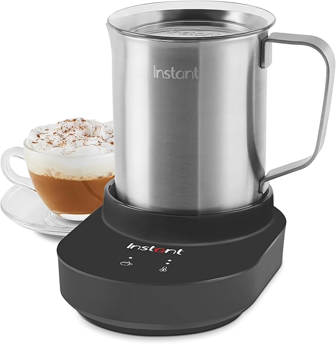 Instant Pot Instant MagicFroth 9-in-1 Electric Milk Steamer and Frother, 17oz Stainless Steel Pitcher, Hot and Cold Foam Maker and Milk Warmer for Lattes, Cappuccinos, Macchiato