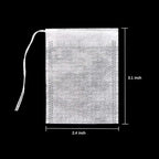 400pcs Disposable Tea Bags for Loose Leaf Tea, Biodegradable Tea Filter Bags with Drawstring, Corn Fiber Empty Tea Bags for Loose Leaf Tea
