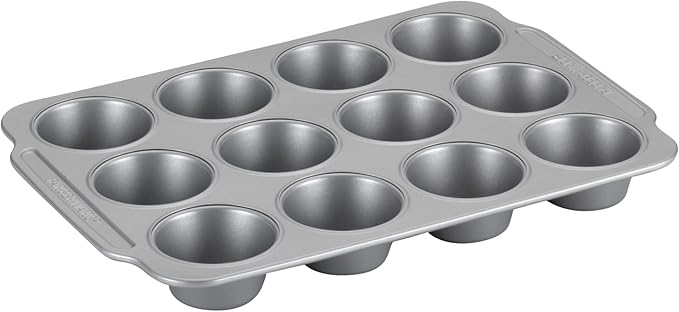 Farberware Nonstick Steel Bakeware Set with Cooling Rack, Baking Pan and Cookie Sheet Set with Nonstick Bread Pan and Cooling Grid, 10-Piece Set, Gray