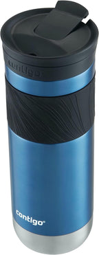 Contigo Byron Vacuum-Insulated Stainless Steel Travel Mug, 20oz - Leak-Proof Lid, BPA-Free, Blue Corn - Perfect Reusable Cup for Coffee or Water; hot and cold beverage holder