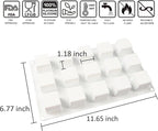 OCPO Kitchen 3D Cube Silicone Mold for Baking Mousse Cake, Square Baking Molds for Chocolate Candy Pastry Truffle Cupcake Jelly Cookie Pudding, Square Shape (15-Cavity)