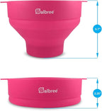 The Original Salbree Collapsible Silicone Microwave Popcorn Popper Maker Machine, Microwavable Bowl Holds 16 Cups, Uses Hot Air and Oil Always Optional - The Most Colors Available (Magenta)
