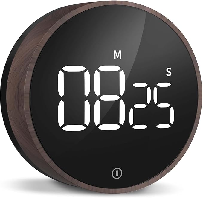 VOCOO Digital Kitchen Timer - Magnetic Countdown Countup Timer with Large LED Display Volume Adjustable, Easy for Cooking and for Seniors and Kids to Use