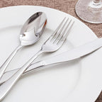 KINGSTONE 60-Piece Silverware Set for 12,18/10 Premium Stainless Steel Flatware Set, for Home, Restaurant, Wedding and Party Use, Mirror-Polished Cutlery Set, Dishwasher Safe