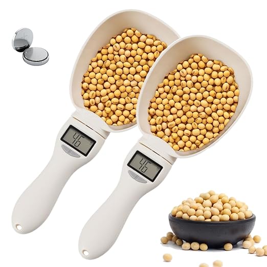 Digital Measuring Spoon Scale, Accurate Electronic Measuring Spoon with Conversion, Household Digital Measure Cup Scale with LED Display, Kitchen Food Scale Scoop for Weighing Baking Cooking (2)