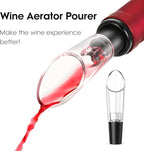 Beneno Multifunctional Wine Bottle Opener Gift Wing Corkscrew, Foil Cutter, Vacuum Stopper & Aerator Pourer, Perfect for Wine Lovers Man Woman, Elegant Black