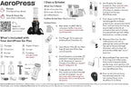 AeroPress Go Plus, Small Portable Coffee Maker Kit, Travel, Camping & Office, All-in-One French Press, Pour-Over & Espresso-Style Manual Brewer, 2 Min Brew for Less Bitterness, More Flavor, Pink
