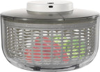 Electric Salad Spinner, 6L Large Lettuce Spinner & Vegetable Dryer, Rechargeable Fruit Washer with Colander Bowl, One-Touch Automatic Fast Drying for Kitchen