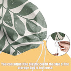 2 Pcs Botanical Plastic Bag Holder, Wall Mount Grocery Bag Holder for Plastic Storage bag, Washable Floral Grocery Bags Organizer Storage Dispenser, Pull Rope Free Adjustment, Flower Gifts for Women