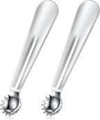 Baderke 2 Pcs Tomato Stem Corer Strawberry Baller Stainless Steel Strawberry Huller Tool Fruit Vegetable Stem Remover