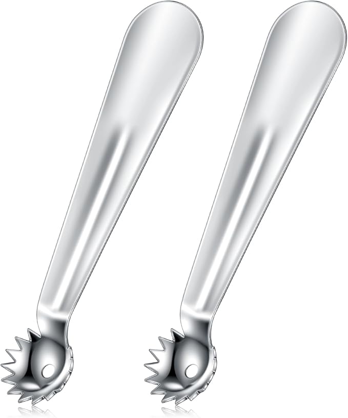 Baderke 2 Pcs Tomato Stem Corer Strawberry Baller Stainless Steel Strawberry Huller Tool Fruit Vegetable Stem Remover