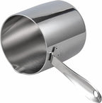 IMEEA Milk Warmer Pot Turkish Coffee Pot 18/10 Tri-Ply Stainless Steel Butter Warmer with Spout (30oz/900ml)