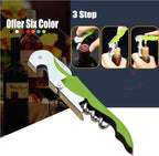 Professional Waiter Corkscrew Wine Openers Set (4 PCS),Upgraded With Heavy Duty Stainless Steel Hinges Wine Key for Restaurant Waiters, Sommelier, Bartenders