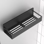 HuggieGems 6 Pack Magnetic Spice Storage Rack Organizer for Refrigerator and Oven, Matt Black Fridge Organizers and Storage