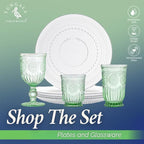 Yungala Green Highball Glasses Set of 6 Tall Drinking Glasses 10 oz