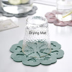 Set of 4 Silicone Trivet Mat - Table & Countertop Hot Pads - Non-Slip & Heat Resistant Modern Kitchen Pads for Pots & Pans, White