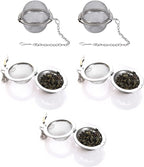 5PCS Tea Infuser, Upgraded Tea Strainer, Premium Tea Infusers for Loose Tea, Tea Steeper, Tea Ball for Tea Flavoring Herbal Spices Seasonings