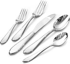 KINGSTONE 20-Piece Silverware Set for 4,18/10 Premium Stainless Steel Flatware Set, for Home, Restaurant, Wedding and Party Use, Mirror-Polished Cutlery Set, Dishwasher Safe