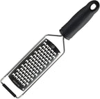 MasterChef Cheese Grater Handheld, Kitchen Food Shredder Tool for Grating Parmesan, Garlic, Ginger etc, Small Flat Zester Grater, Stainless Steel with Non Slip Rubber Foot and Easy Grip Handle